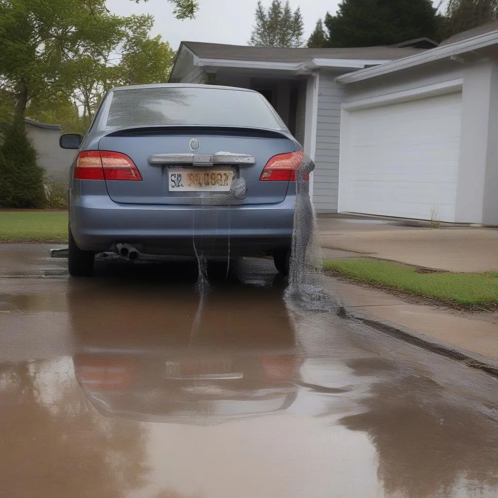 Car fluid leak