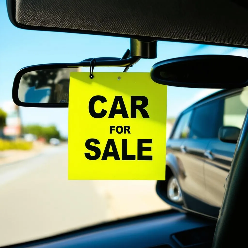 Car For Sale Sign