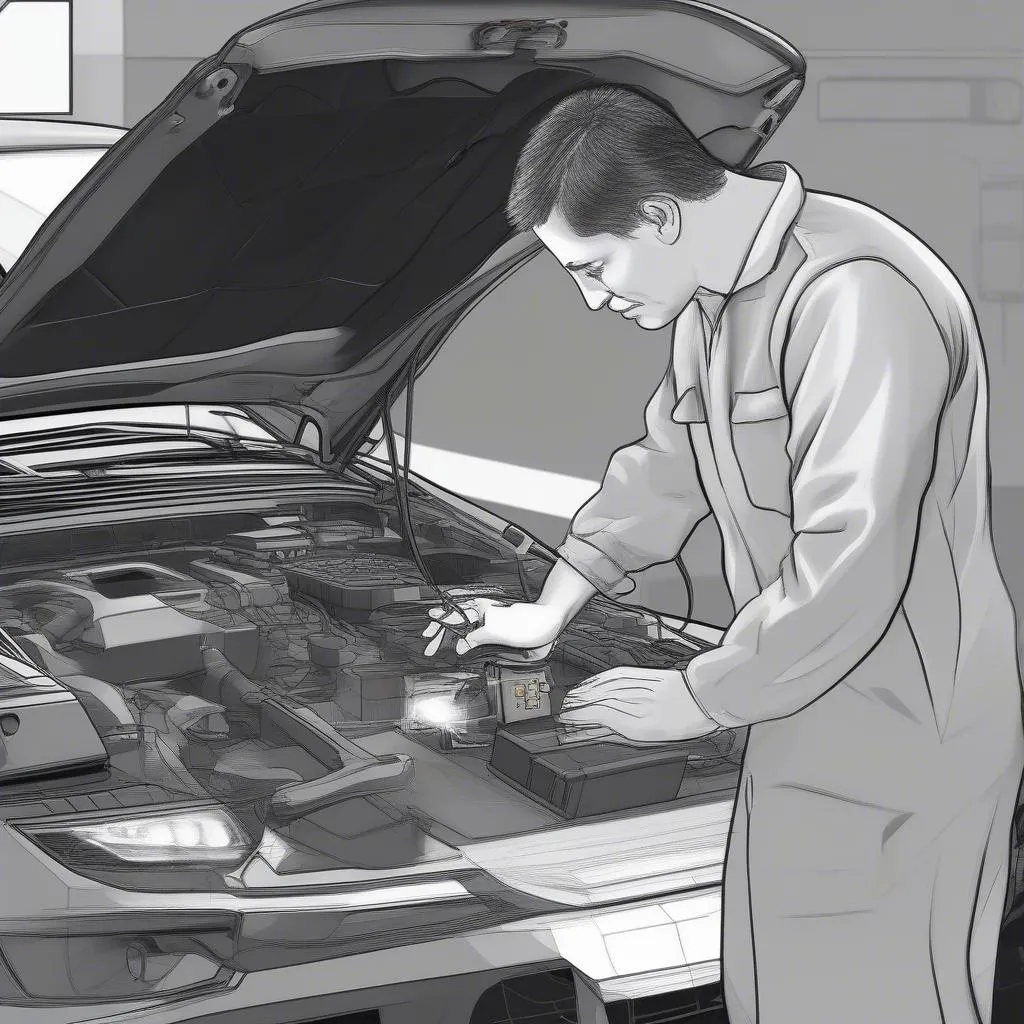 Car images used in automotive diagnostics