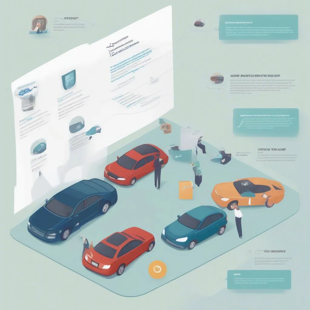 Car Loan Process Illustration