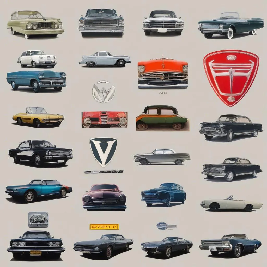 Car logos throughout history