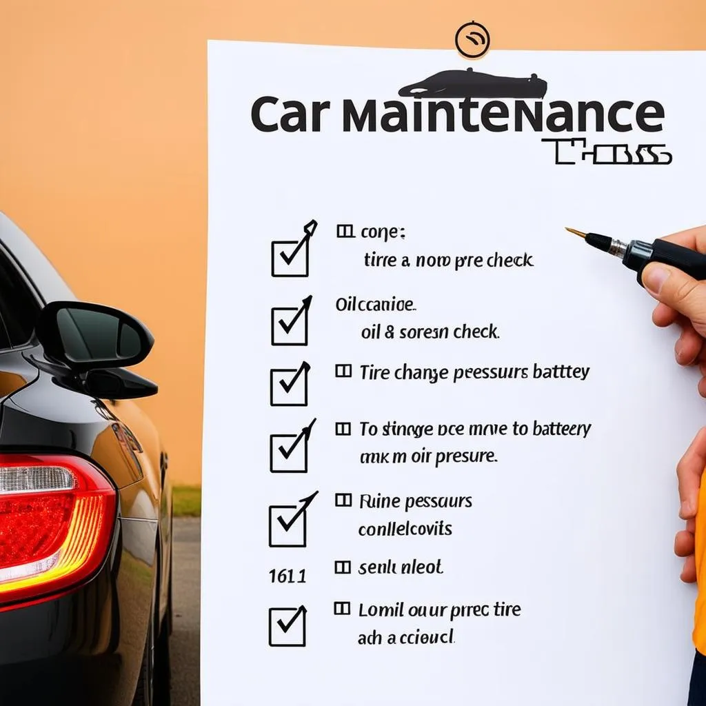 Car Maintenance Checklist