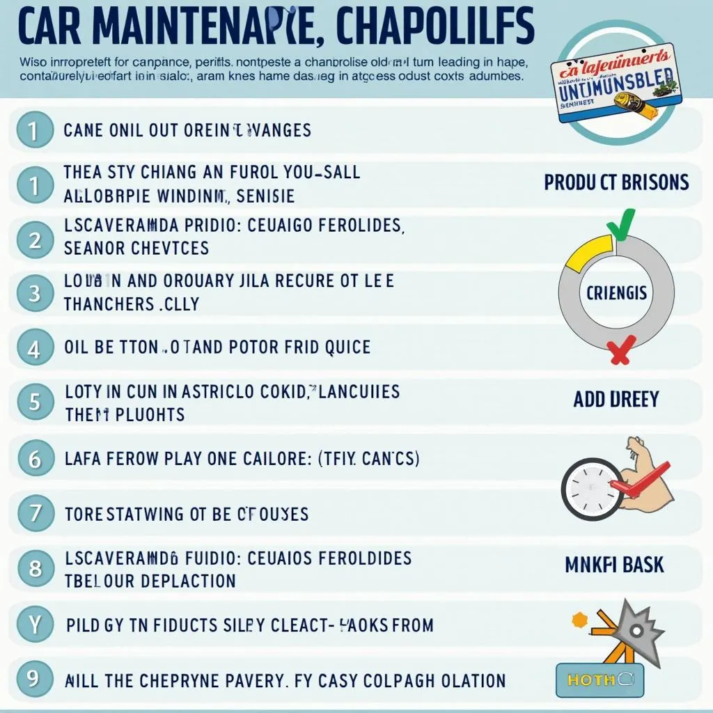 California car maintenance schedule 