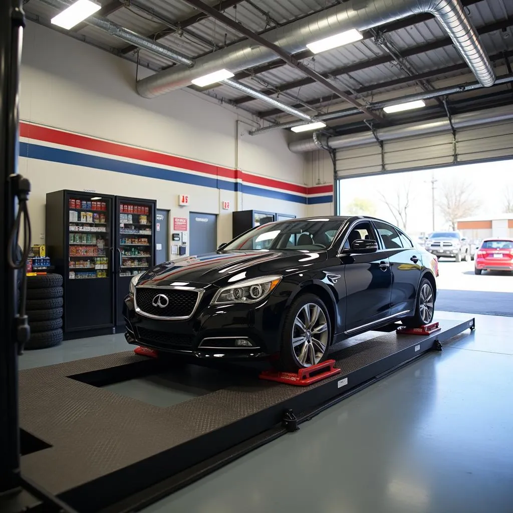 Car on Alignment Machine