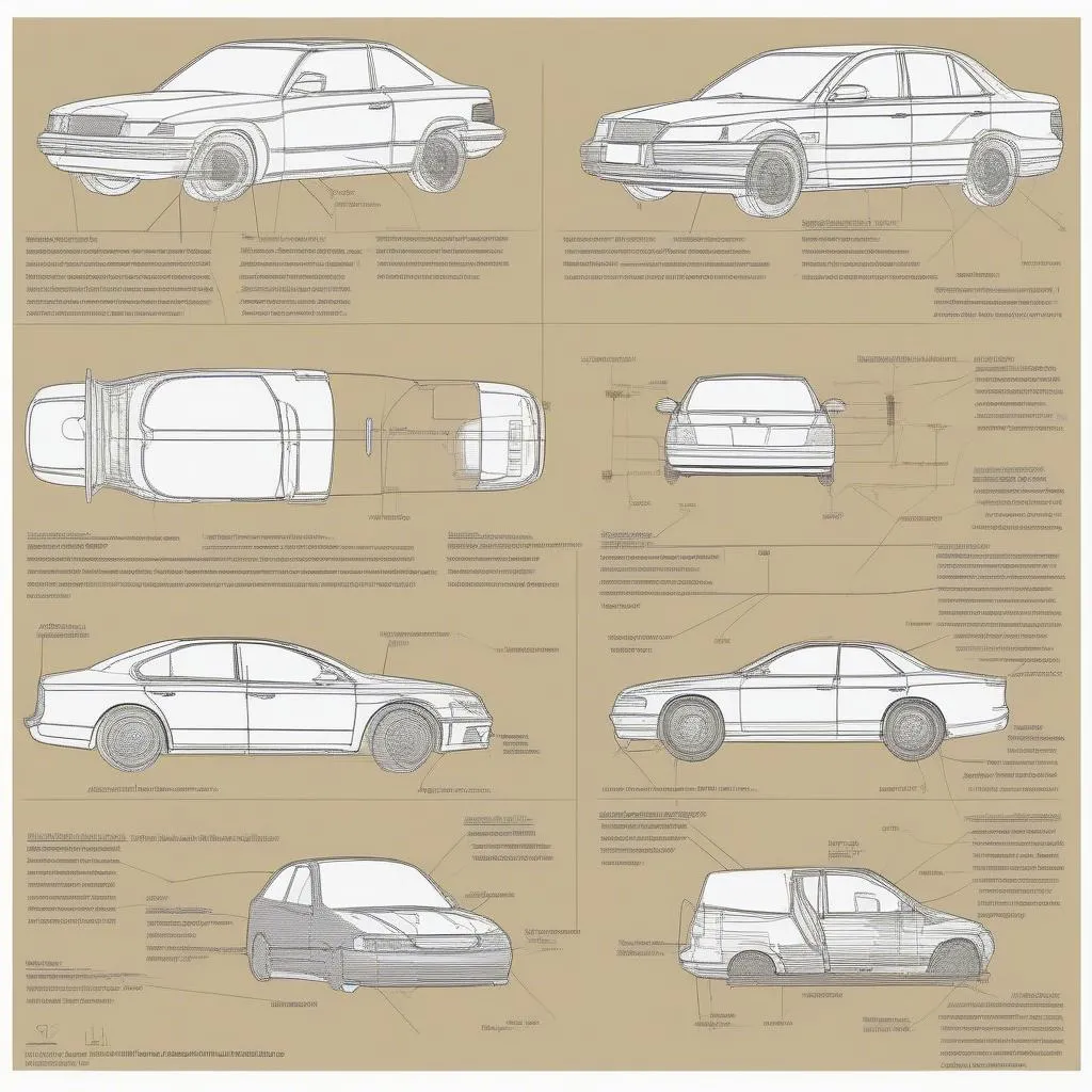 Car Outline Diagram