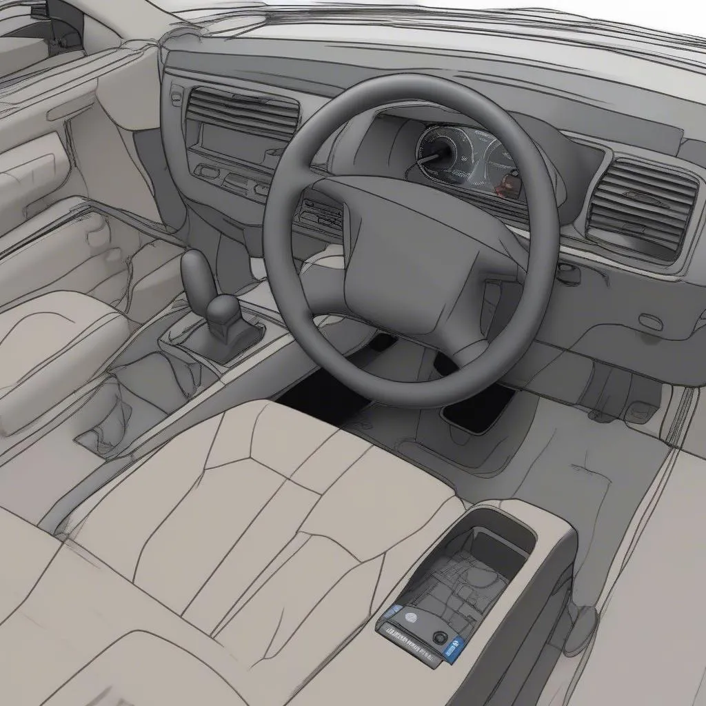 OBD2 Port Location for Car Remote Scan Tool