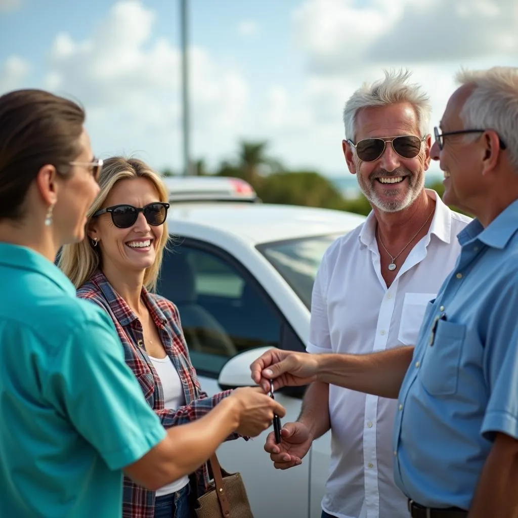 Picking Up a Rental Car at the Airport