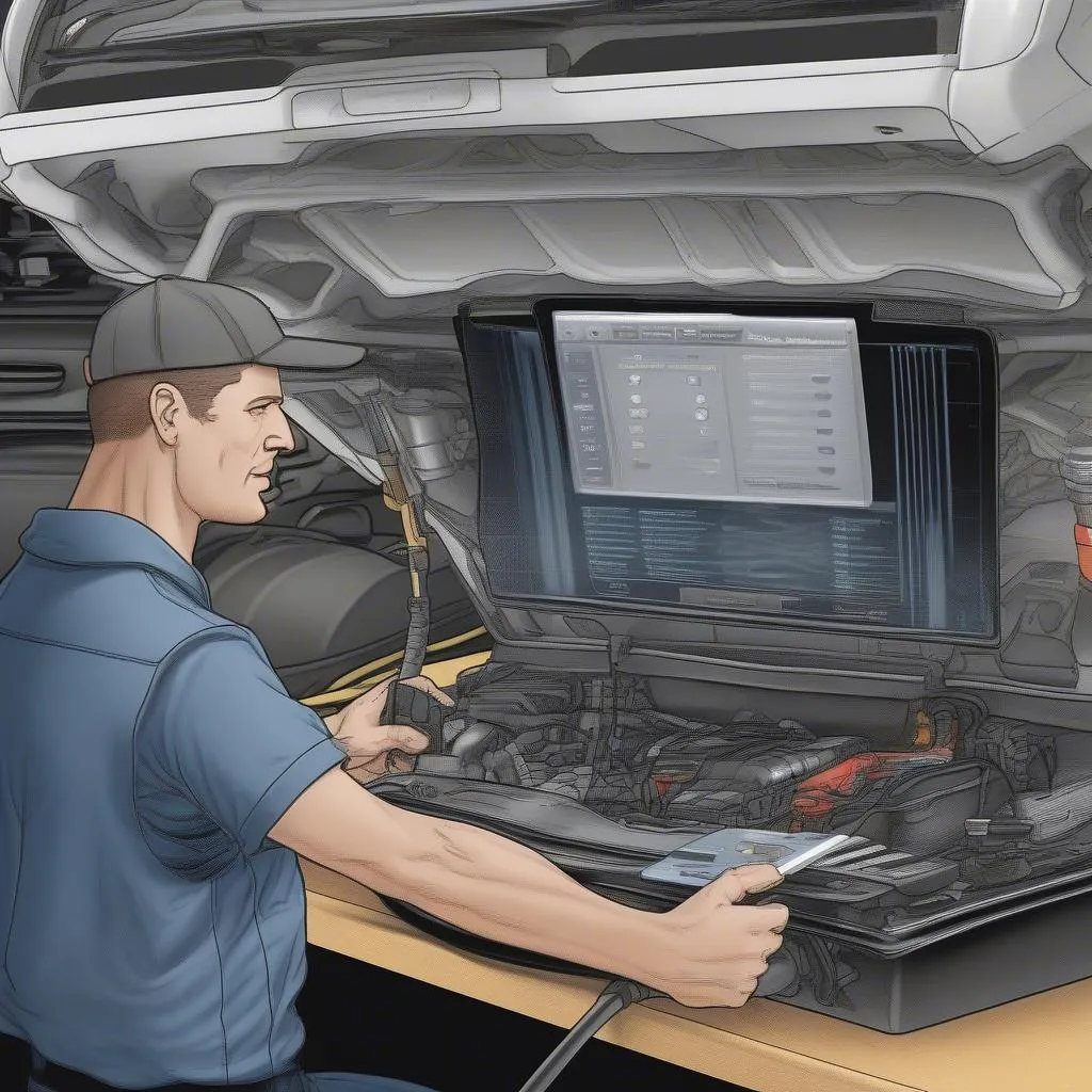 Car scan tool reprogramming car computer