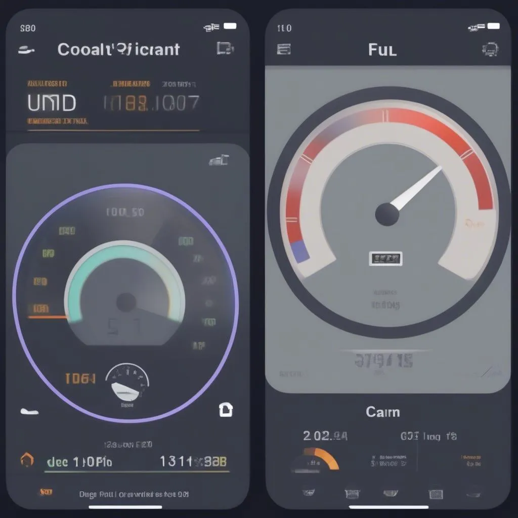 Car scanner app interface