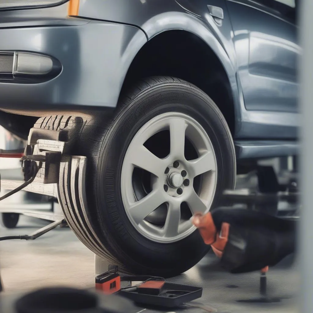 A car shaking after new tires and alignment