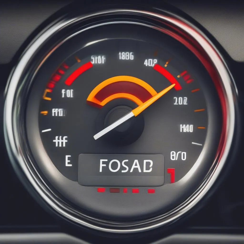 European car dashboard