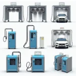 Modern car wash equipment