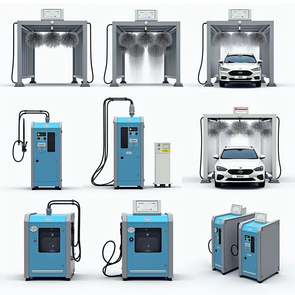 Modern car wash equipment