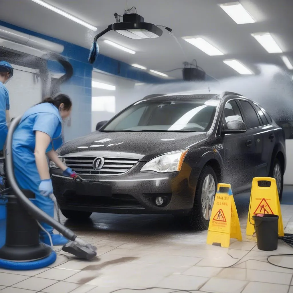 Car wash interior cleaning services