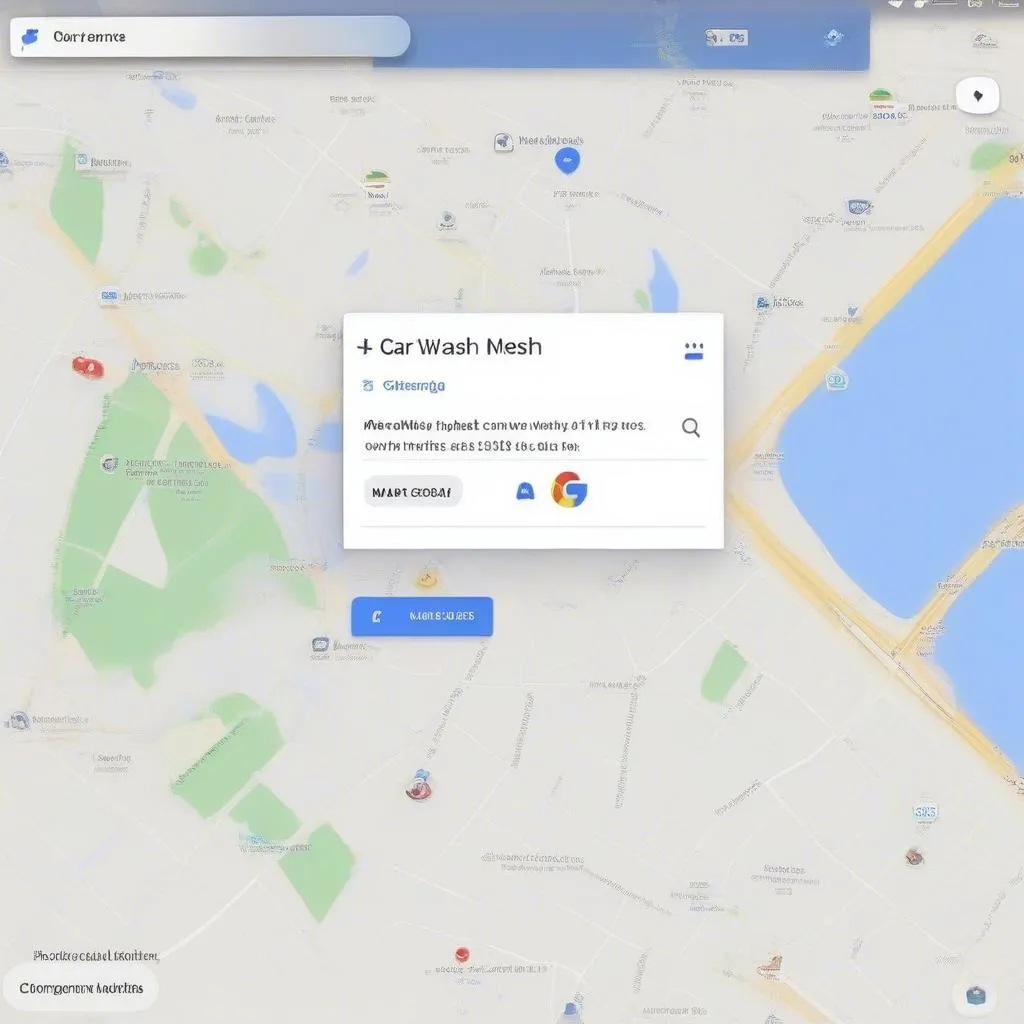 Finding car washes near me open on Google Maps