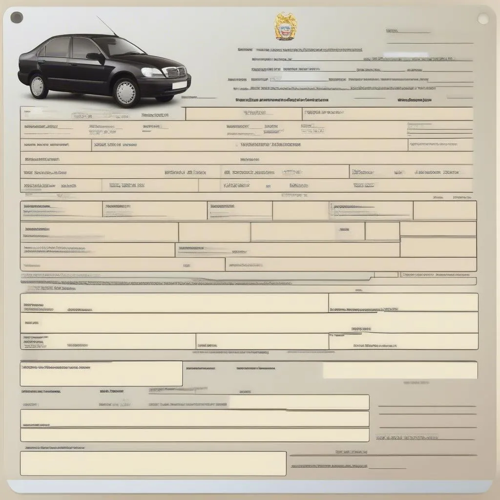 Car registration form