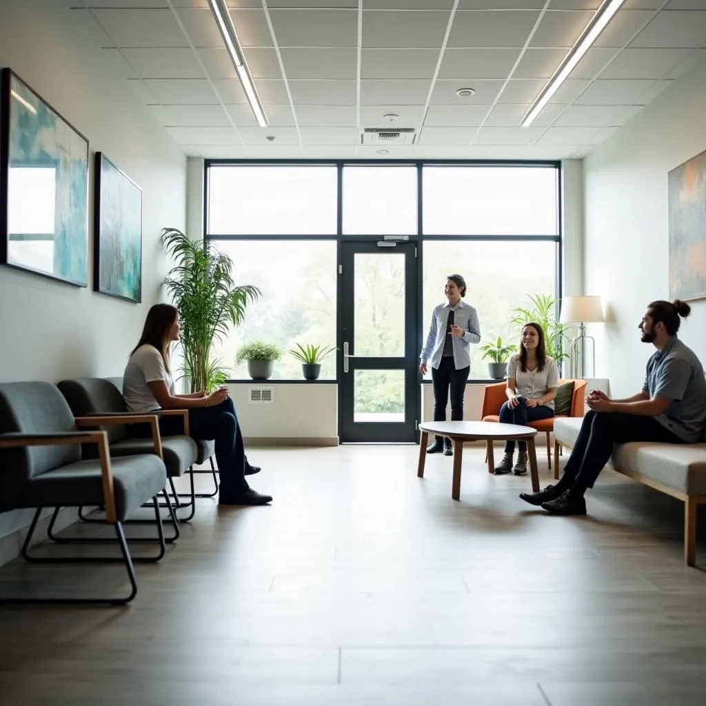 Modern medical clinic interior