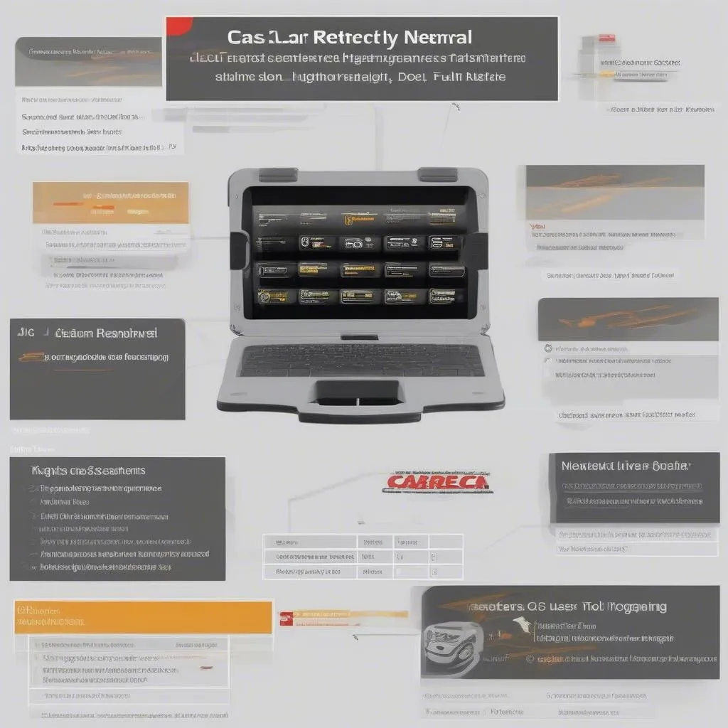 CareCar Scan Tool Interface with Key Features