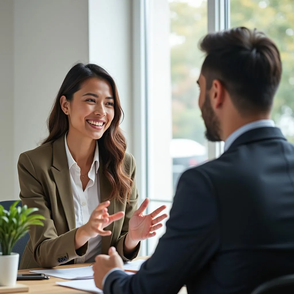 Career Recruiter Meeting with a Candidate