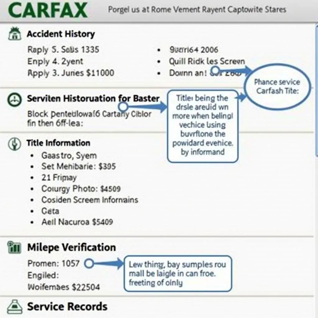 Carfax Report Details