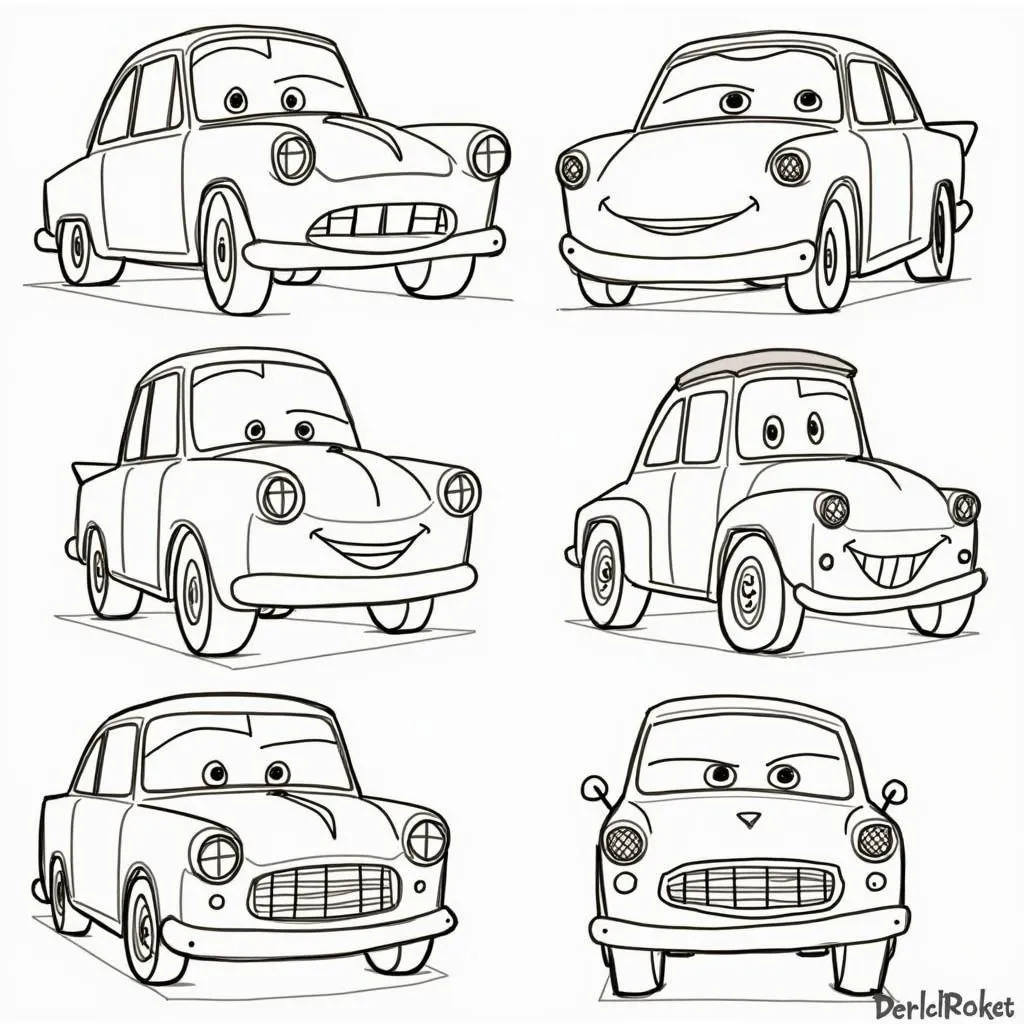 Character Design in Cars Movie