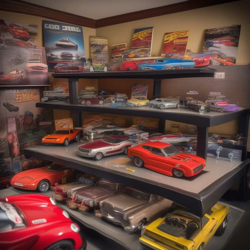 Cars Movie Toys Collection Display