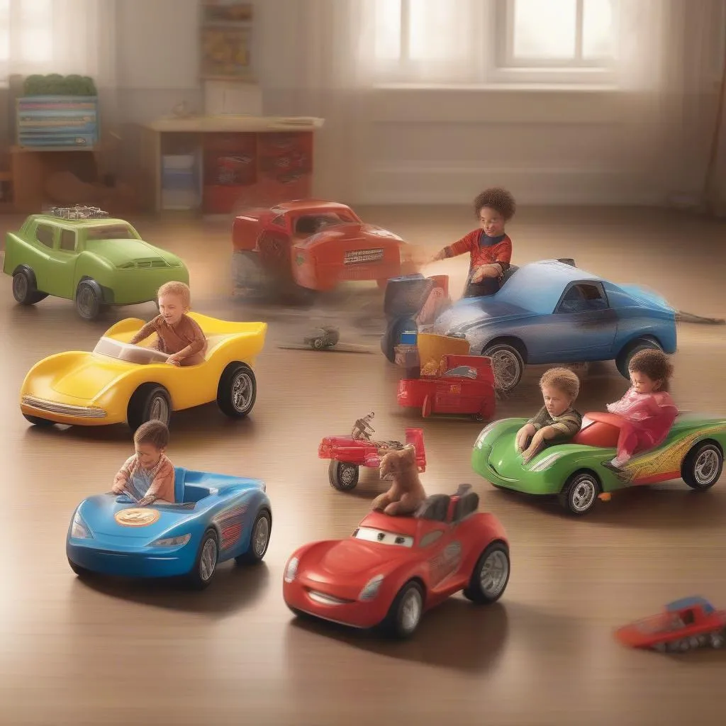 Cars Movie Toys Playtime with Children