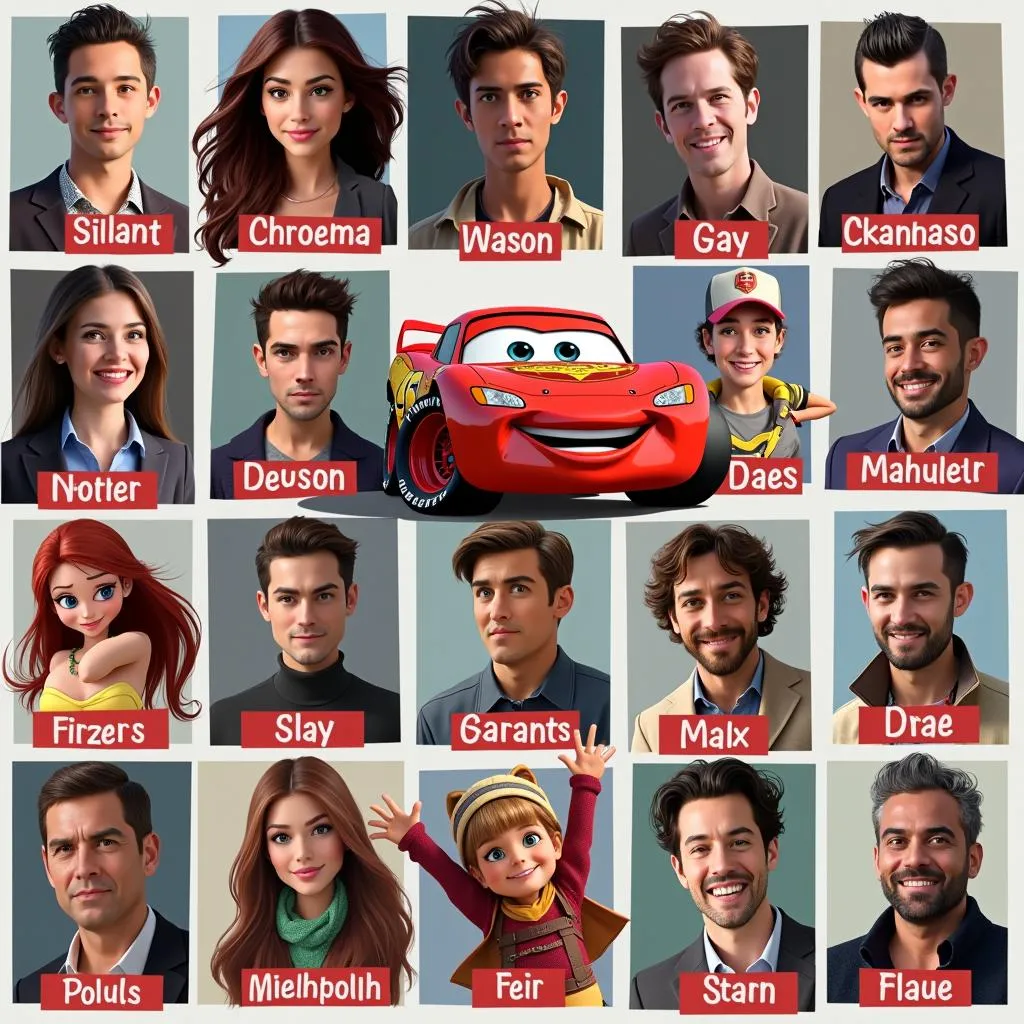 Voice Actors and their Cars Movie Characters