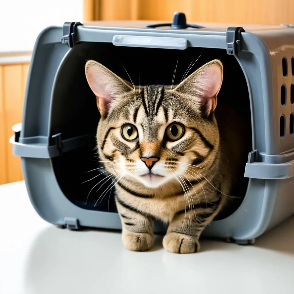 Cat in a Carrier