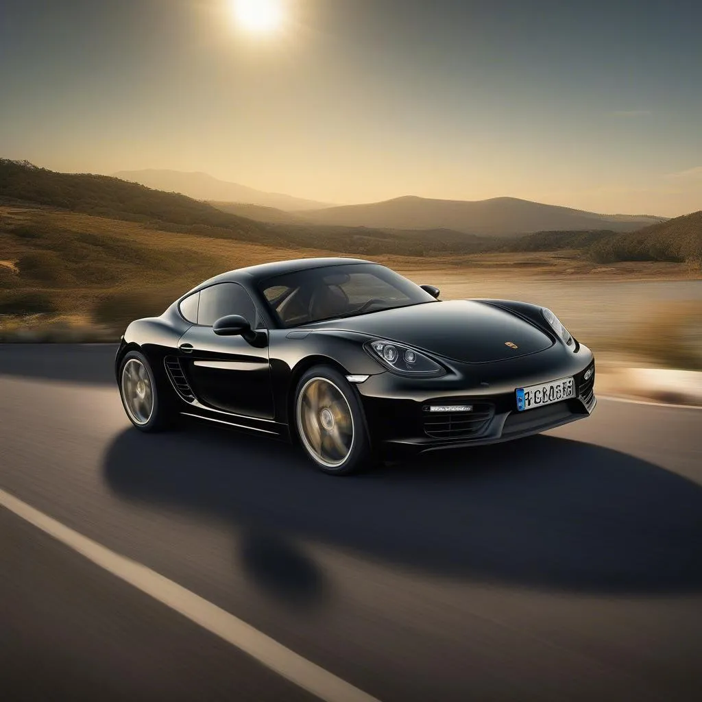 Porsche Cayman Front View