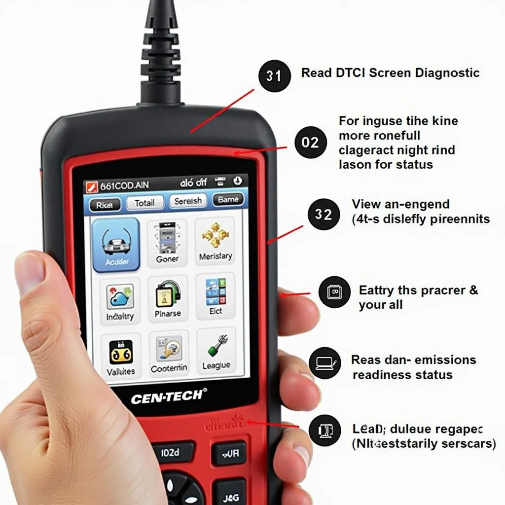 Cen-Tech OBDII Scanner Features