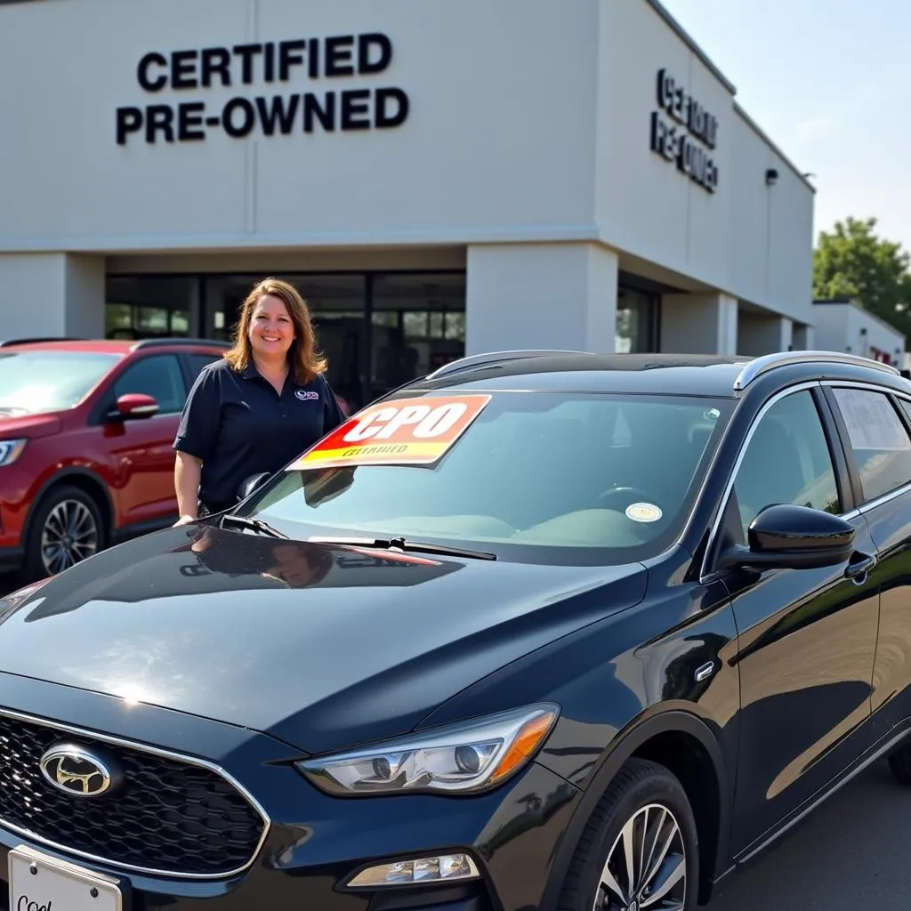 Certified Pre-Owned Car at a Dealership