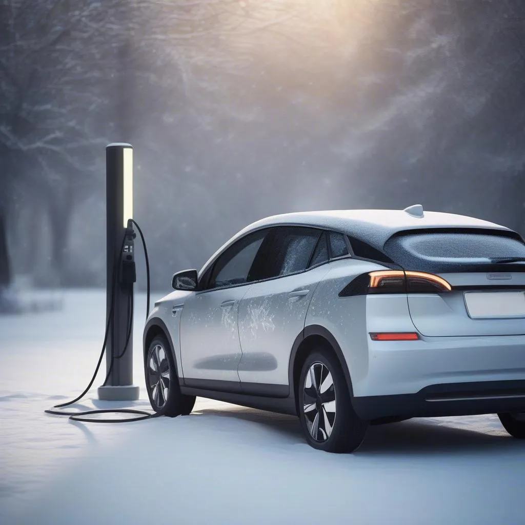 Charging an electric vehicle in winter