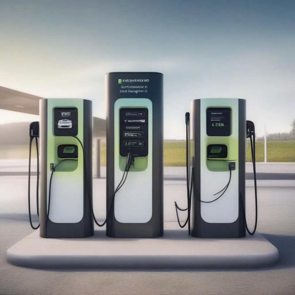 Electric car charging station