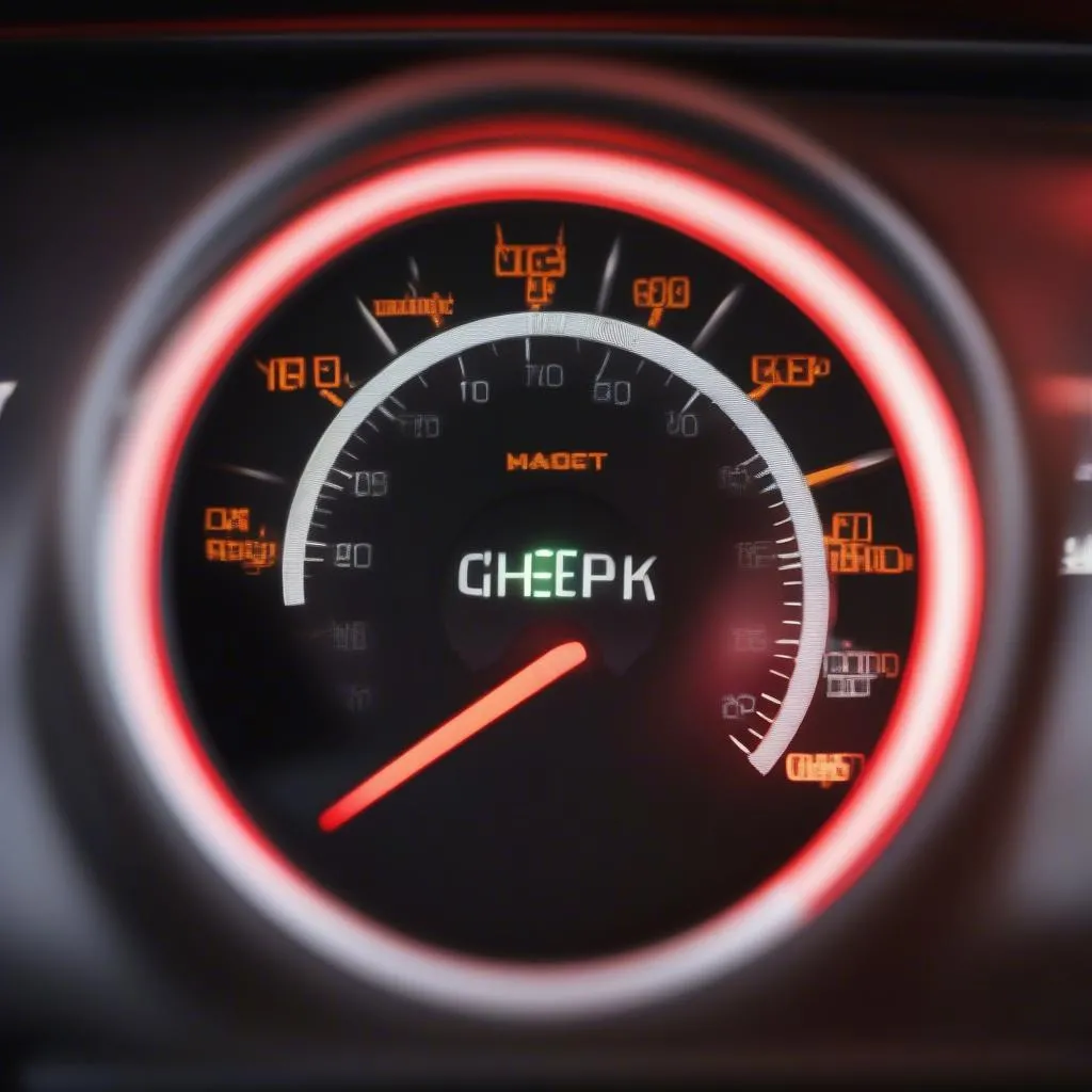 check engine light on car