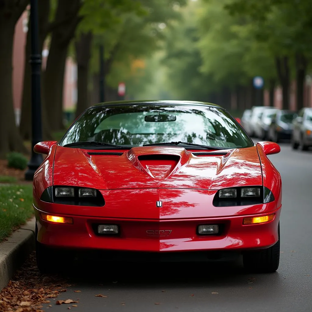 Chevrolet Camaro with Engine Light On