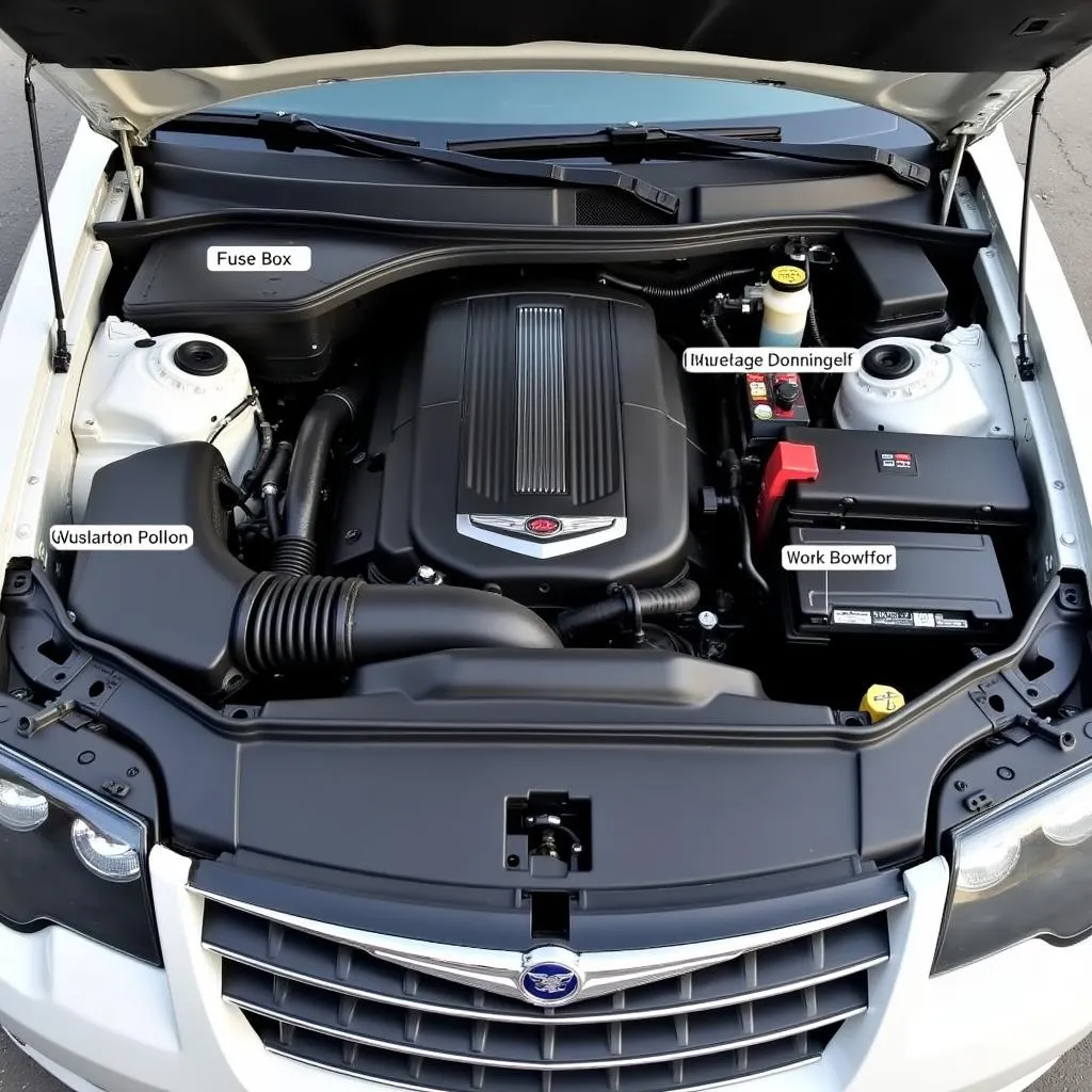 Chrysler Crossfire engine bay