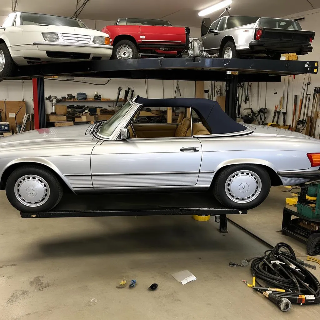 Classic Mercedes-Benz Being Restored