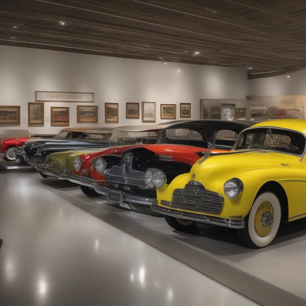 Classic Car Museum Interior