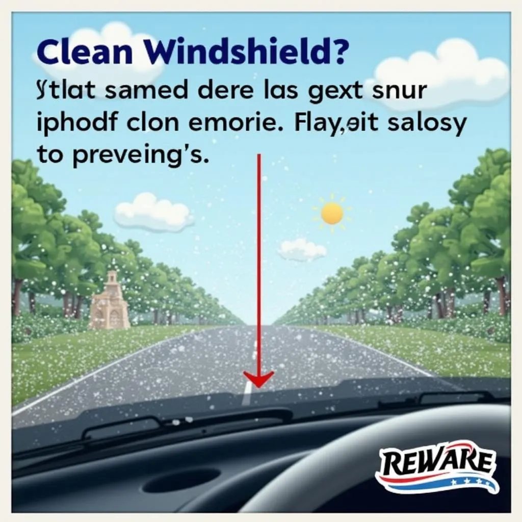 Clean car windshield for enhanced visibility