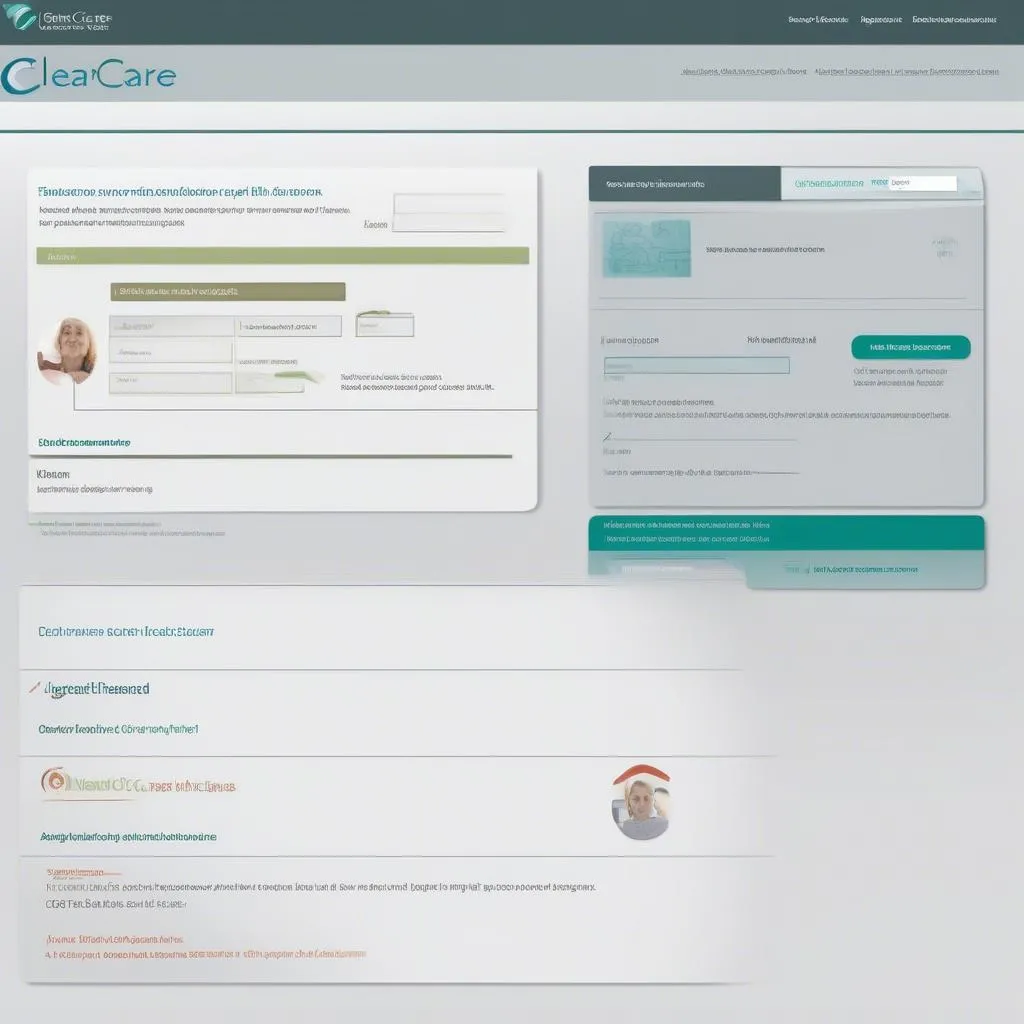 Clear Care Login Dashboard