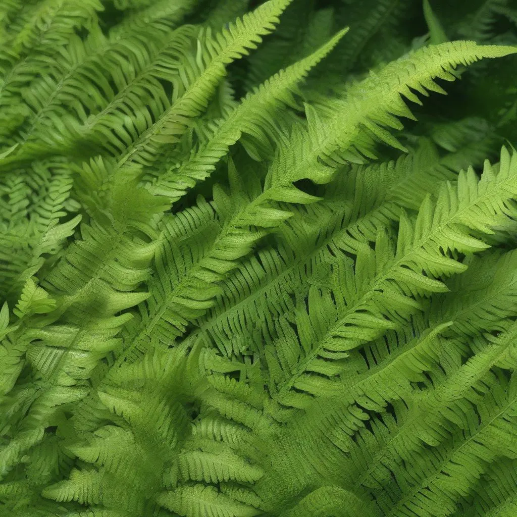 Close-up of Boston Fern Fronds