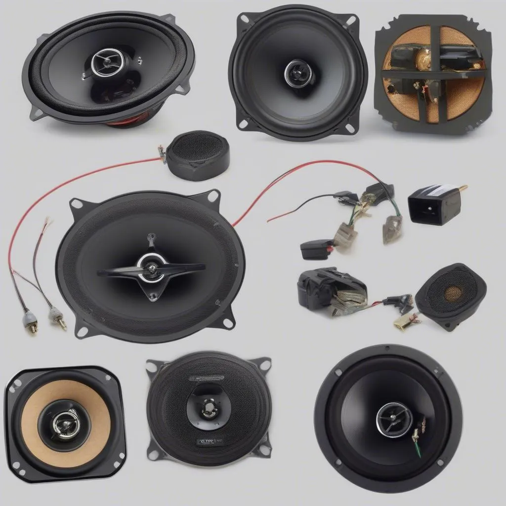 Coaxial car speaker system