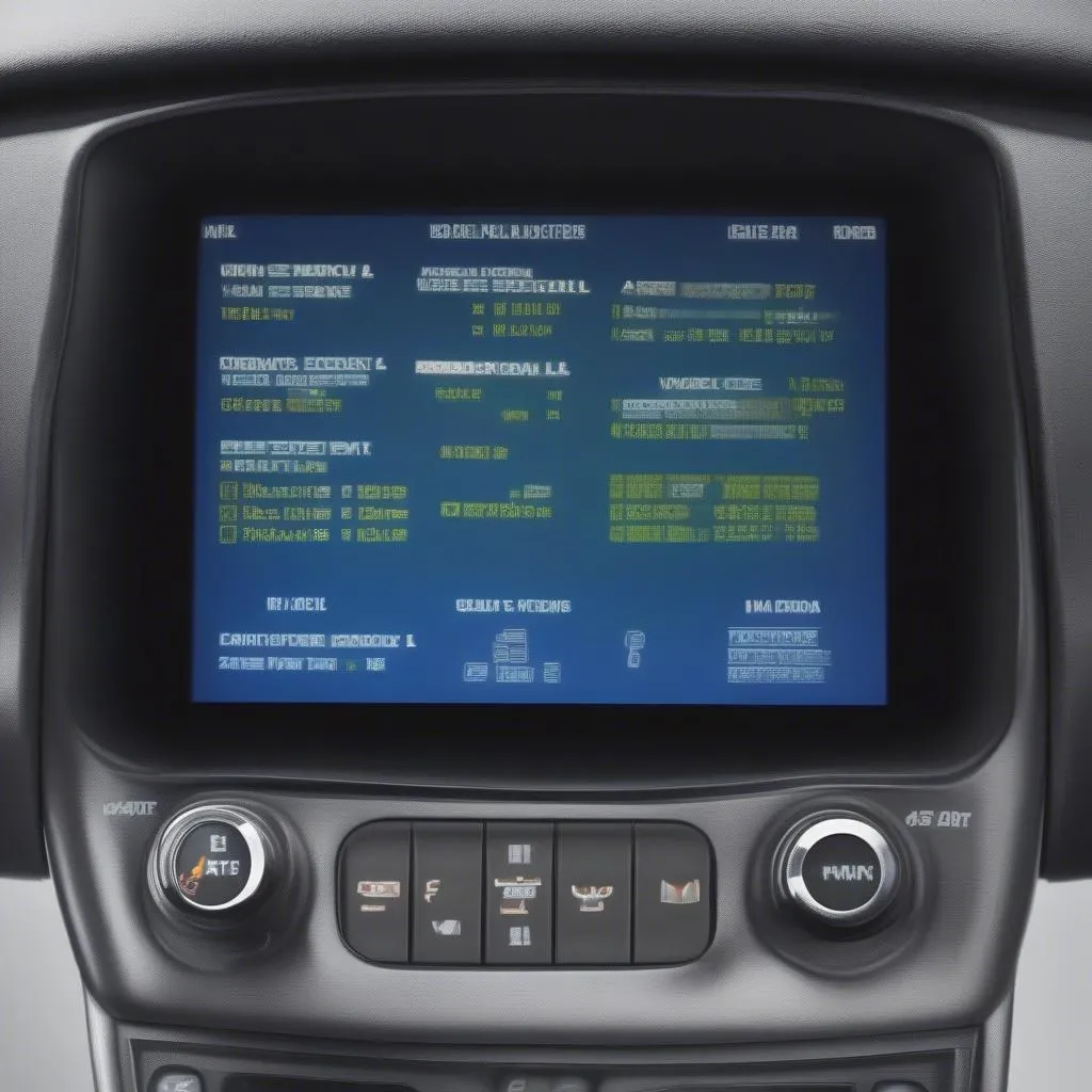 Chevrolet code reader screen