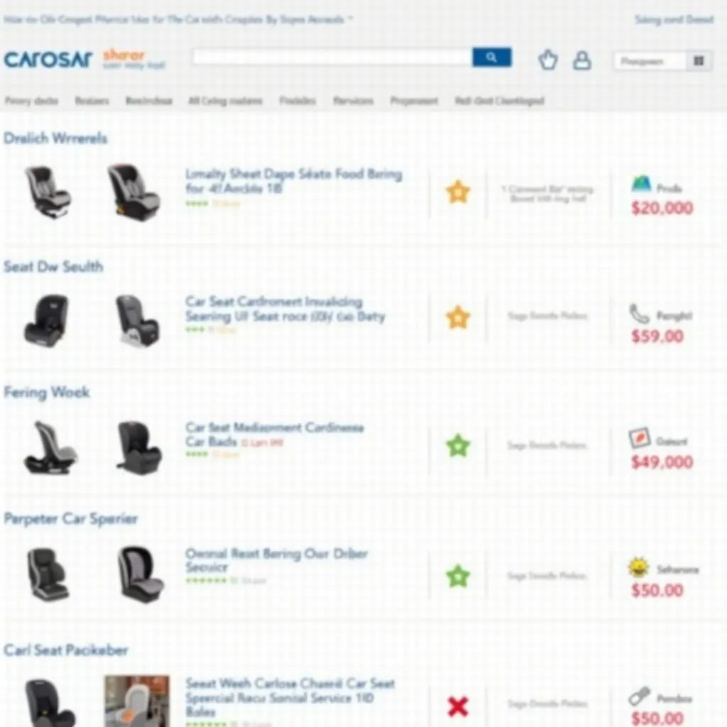 Comparing Car Seat Prices Online