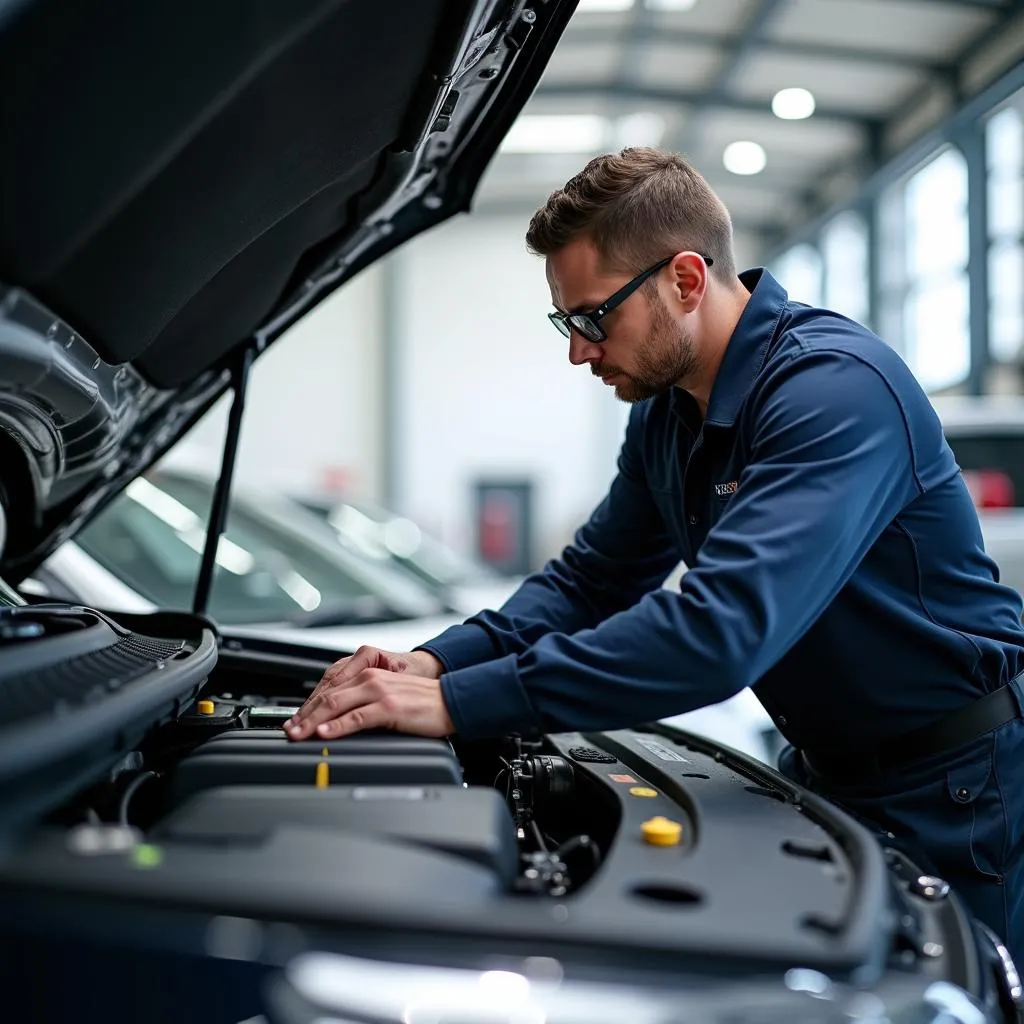 CPO car inspection and reconditioning