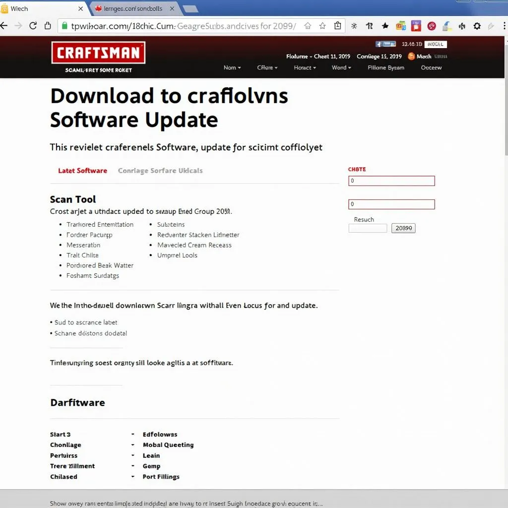 Craftsman Scan Tool 20890 Software Download