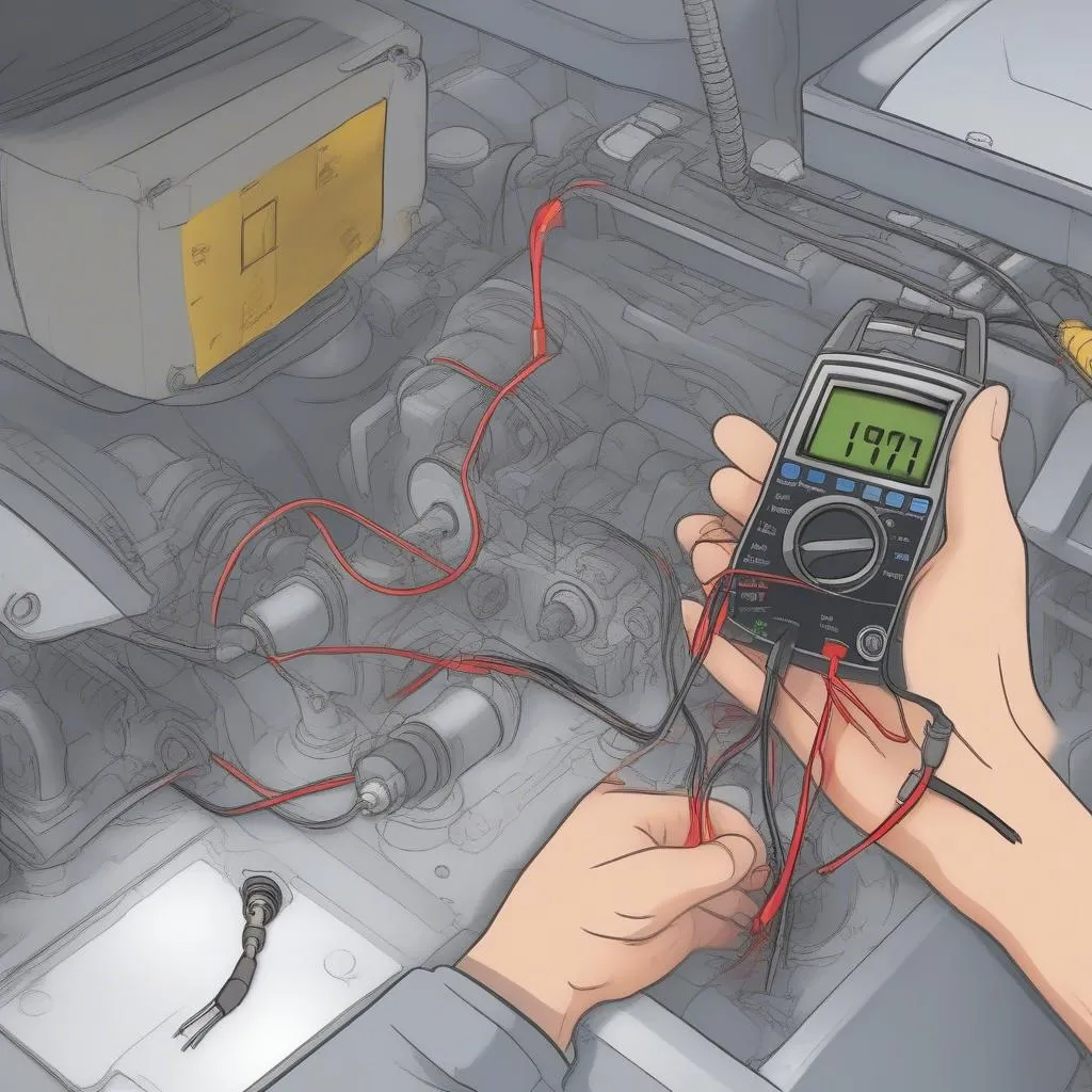 Crankshaft Position Sensor Testing with Multimeter