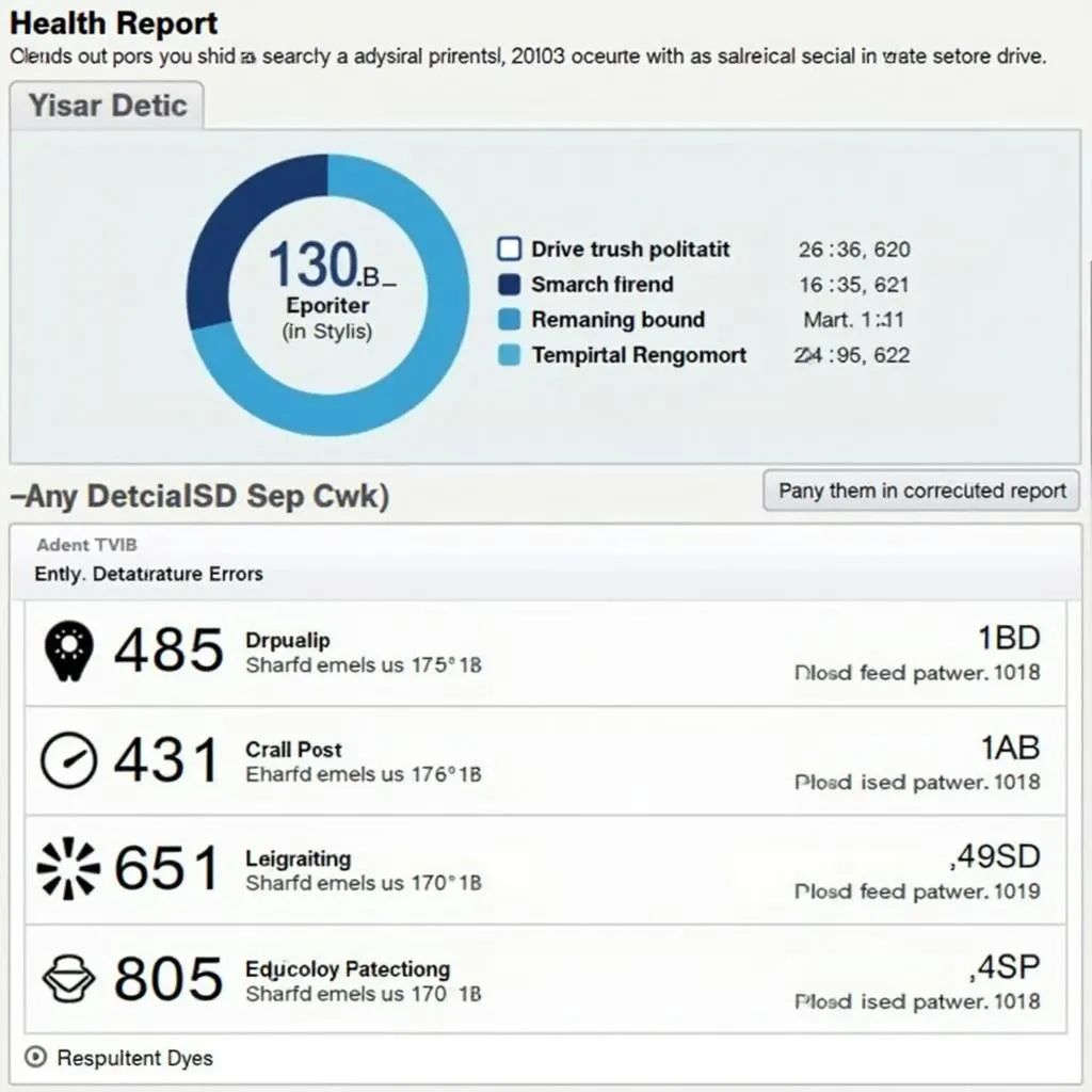 Crucial SSD health report