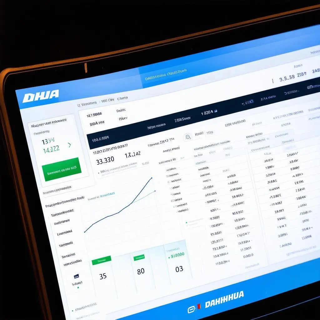 Dahua scan tool displaying diagnostic data